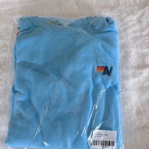 NWT crewneck light blue Aviator nation sweatshirt